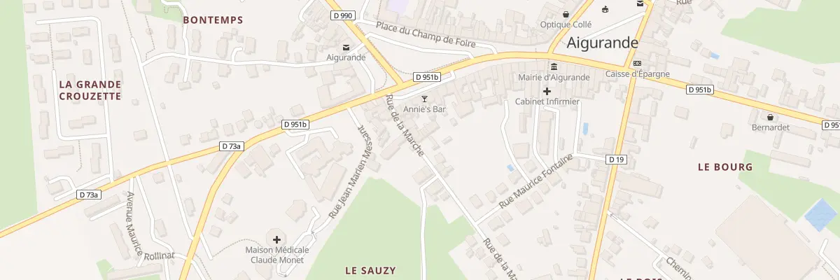Plan du 5 Rue de la Marche à Aigurande
