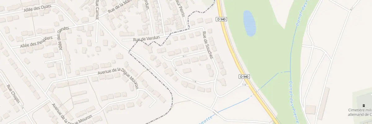 Plan du 150 Rue du Cabaret Rouge à Calais
