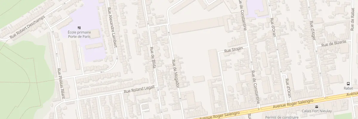 Plan du 30 Rue de Mogador à Calais