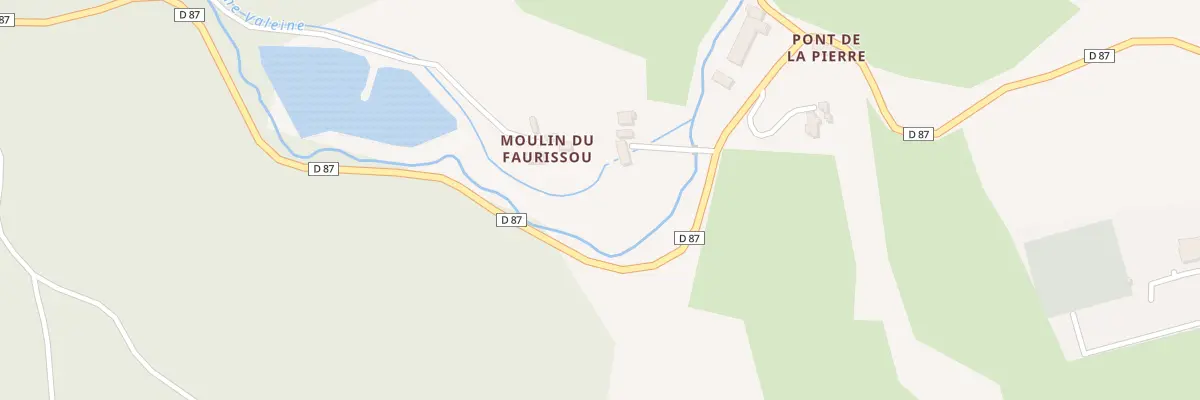 Plan du 1 Moulin du Faurissou à Albussac