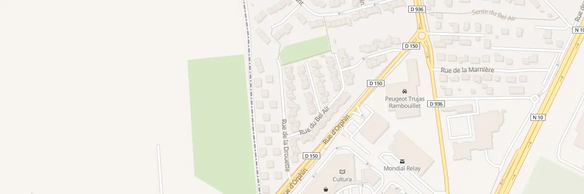 Plan du 11 Rue de la Drouette à Rambouillet