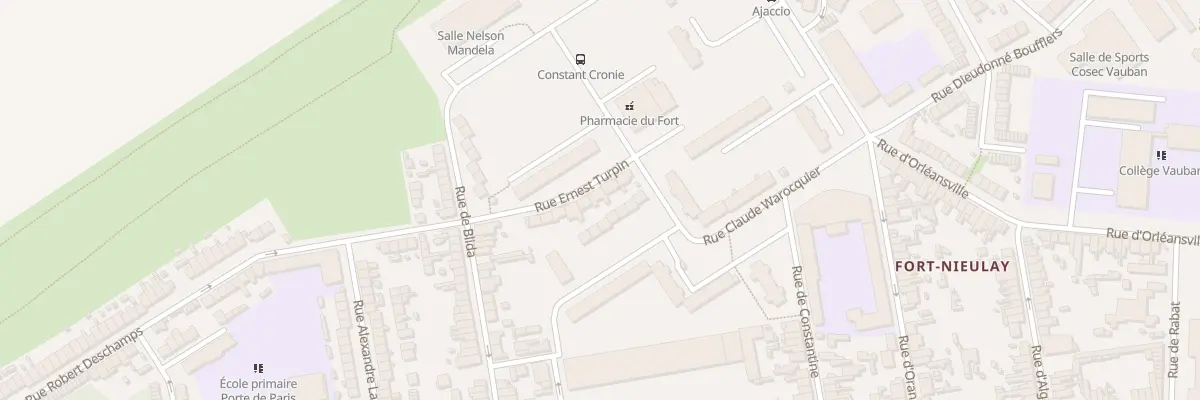 Plan du 6 Rue Ernest Turpin à Calais