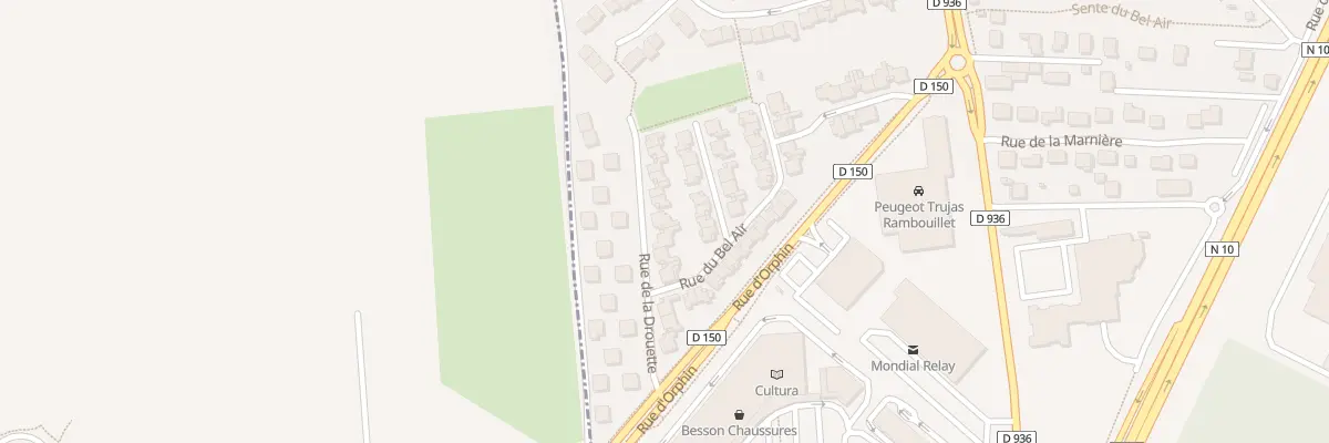 Plan du 13 Rue de la Drouette à Rambouillet