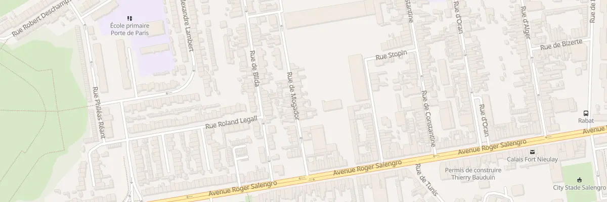 Plan du 16 Rue de Mogador à Calais