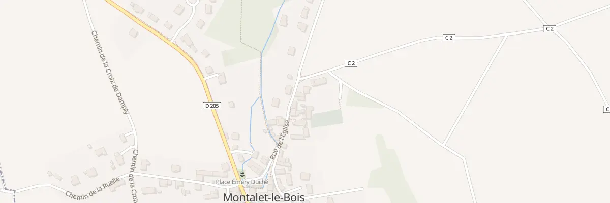 Plan du 12 Rue de l’Eglise à Montalet-le-Bois