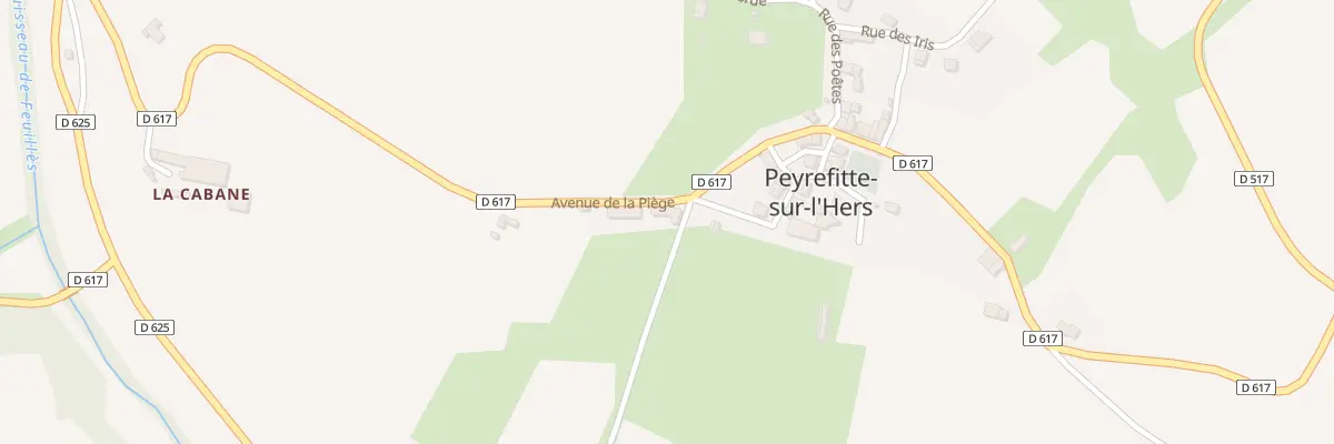 Plan du 3 Av de la Piège à Peyrefitte-sur-l’Hers