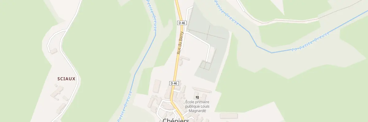 Plan du 1 Rue du Berry à Chéniers