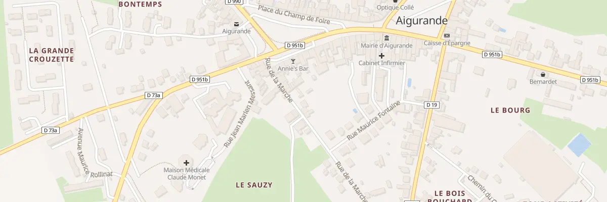 Plan du 9 Rue de la Marche à Aigurande