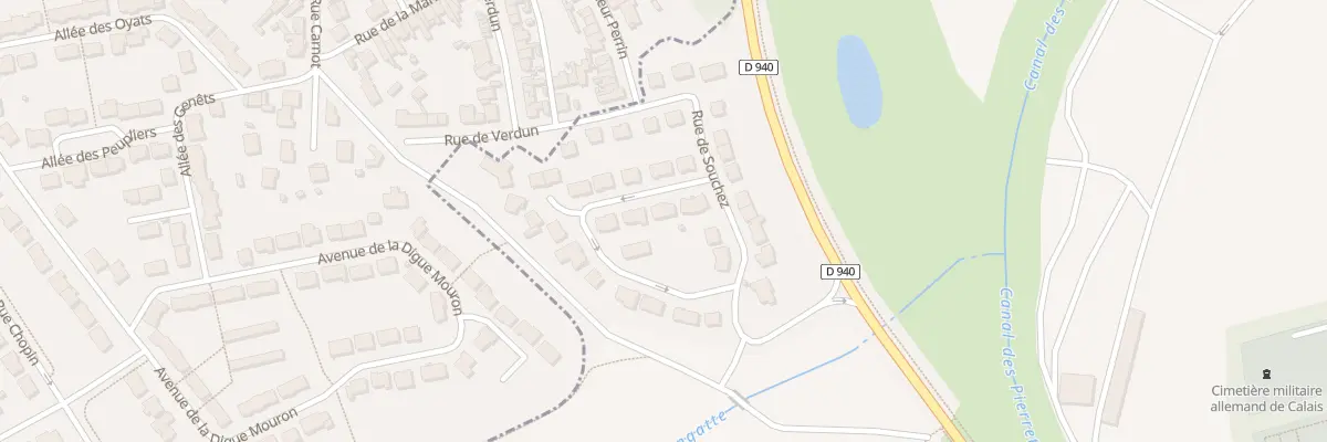 Plan du 174 Rue du Cabaret Rouge à Calais