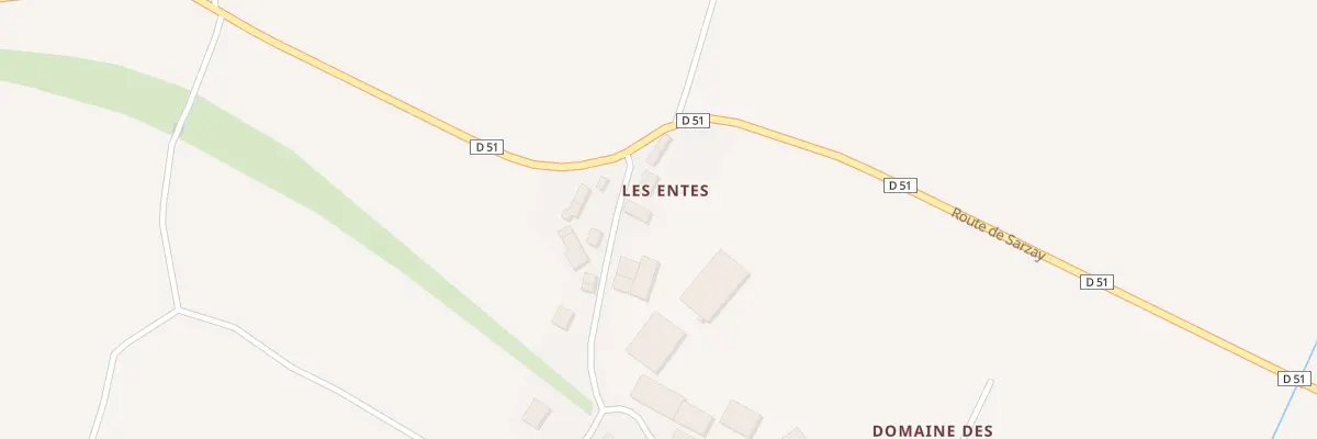 Plan du 5303 Les Entes à Fougerolles