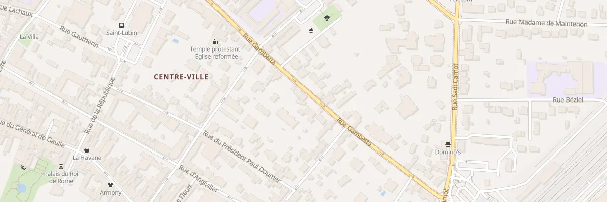 Plan du 23 Rue Gambetta à Rambouillet