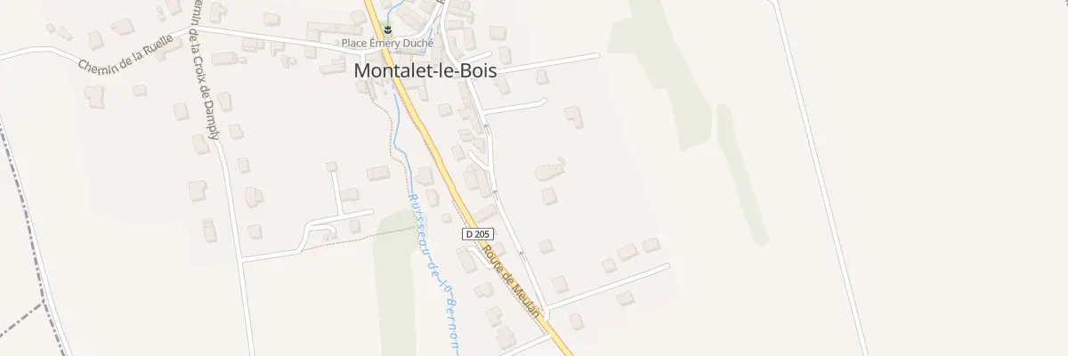 Plan du 15 Rue André Godet à Montalet-le-Bois