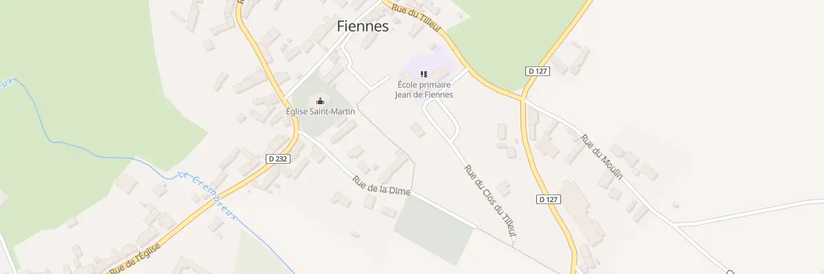 Plan du 15 Rue du Tilleul à Fiennes