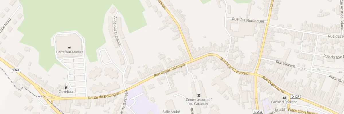 Plan du 80 Rue Roger Salengro à Desvres