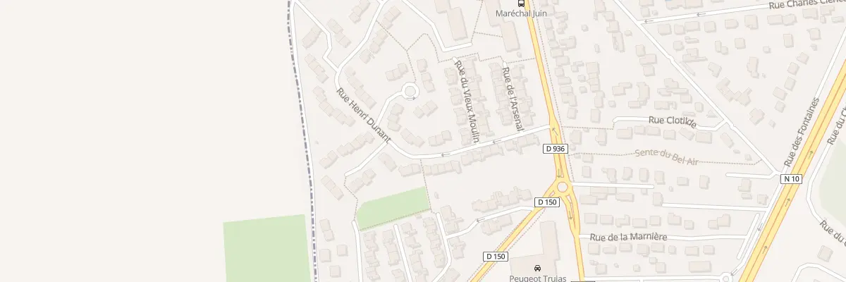 Plan du 8 Rue Henri Dunant à Rambouillet