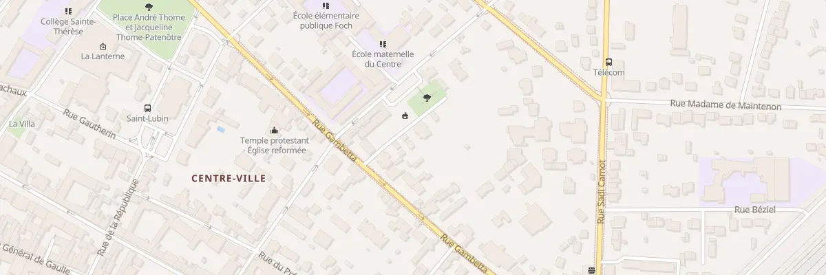 Plan du 28B Rue Gambetta à Rambouillet