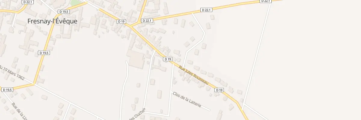 Plan du 1 Rue Jules Rousseau à Fresnay-l’Évêque