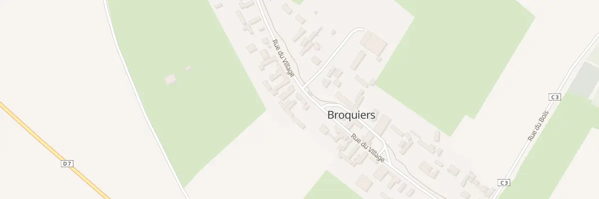 Plan du 33 Rue du Village à Broquiers