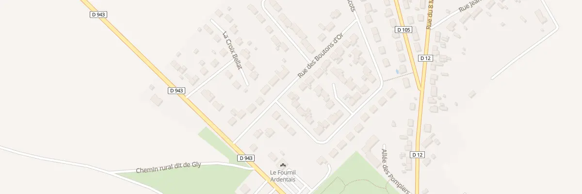 Plan du 1 Rue des Coquelicots à Ardentes