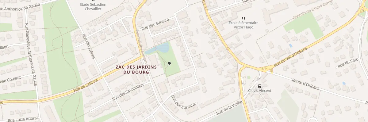 Plan du 12 Rue des Sureaux à Ingré