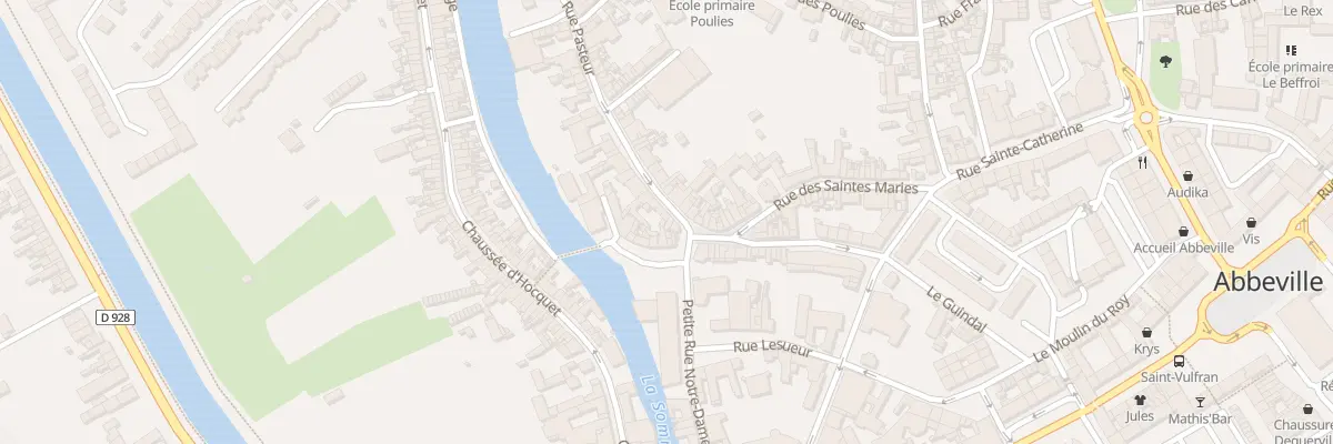 Plan du 5 Rue Pasteur à Abbeville