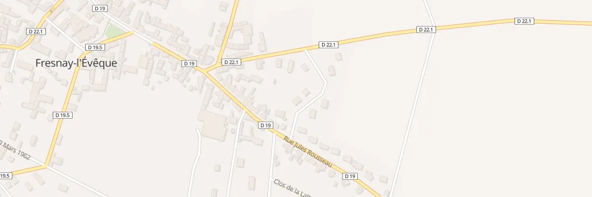 Plan du 1 Rue de la Croix à Fresnay-l’Évêque