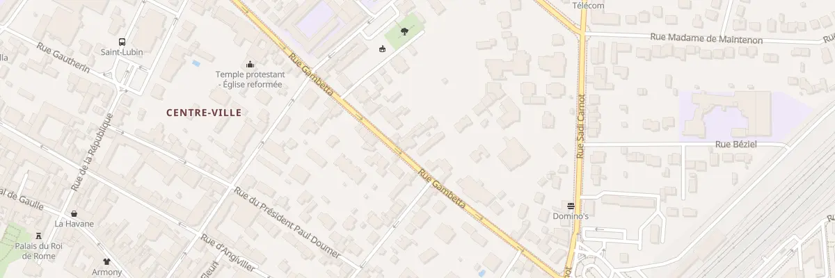 Plan du 18 Rue Gambetta à Rambouillet