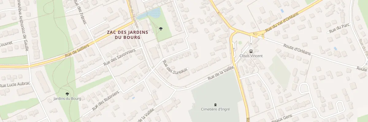 Plan du 13 Rue des Sureaux à Ingré