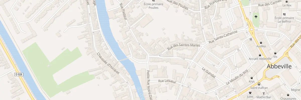 Plan du 2 Rue Pasteur à Abbeville