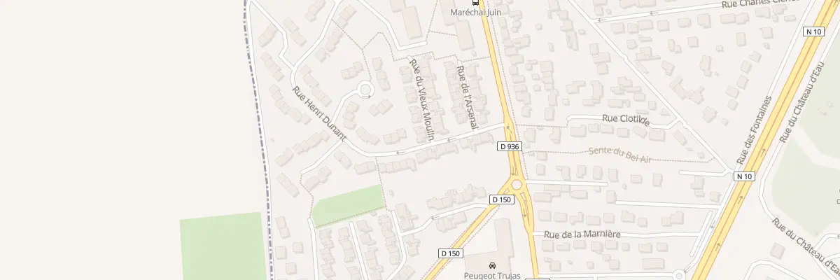 Plan du 1 Rue du Vieux Moulin à Rambouillet