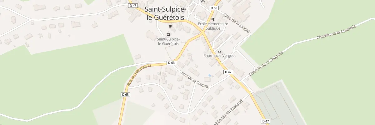 Plan du 7B Rue du Perasseau à Saint-Sulpice-le-Guérétois
