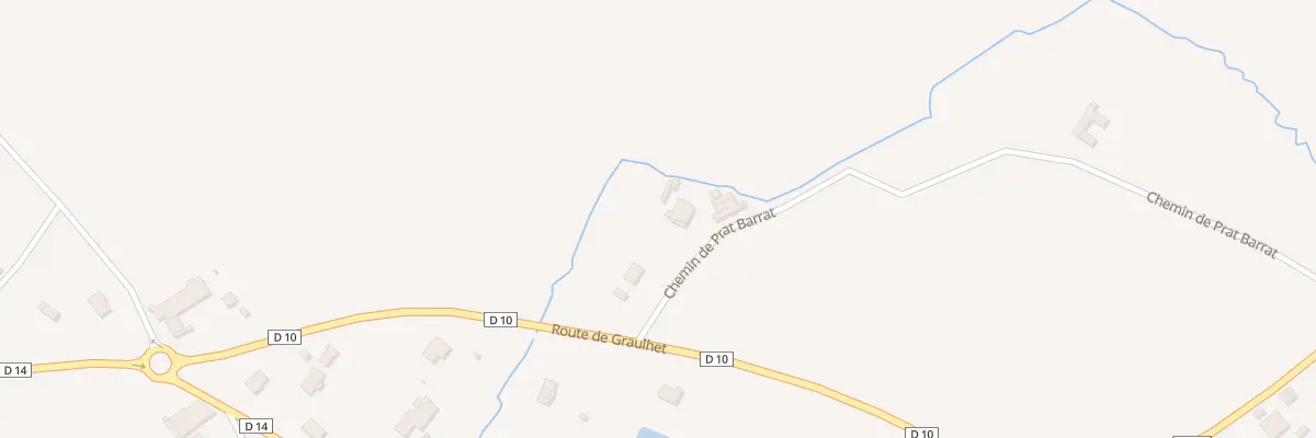 Plan du 105 Che de Prat Barrat à Montans