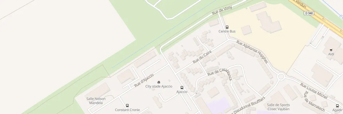 Plan du 24 Rue d’Ajaccio à Calais