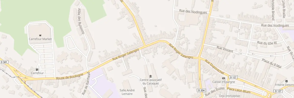 Plan du 57 Rue Roger Salengro à Desvres
