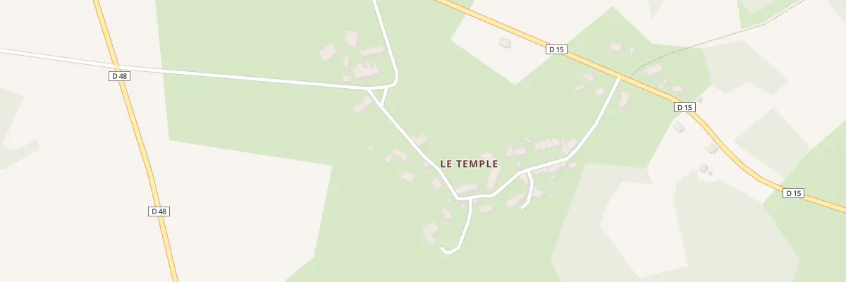 Plan du 6 Le Temple au Bourg-d’Hem