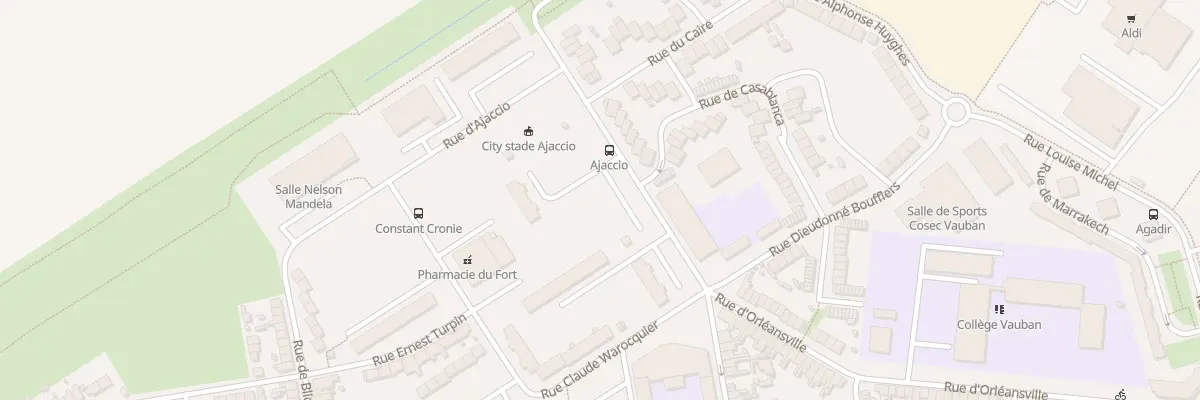 Plan du 11 Rue d’Ajaccio à Calais