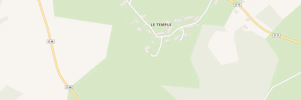 Plan du 12 Le Temple au Bourg-d’Hem
