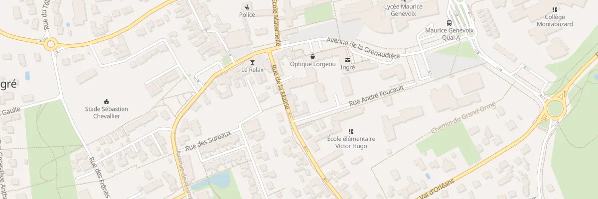 Plan du 7 Rue de la Mairie à Ingré