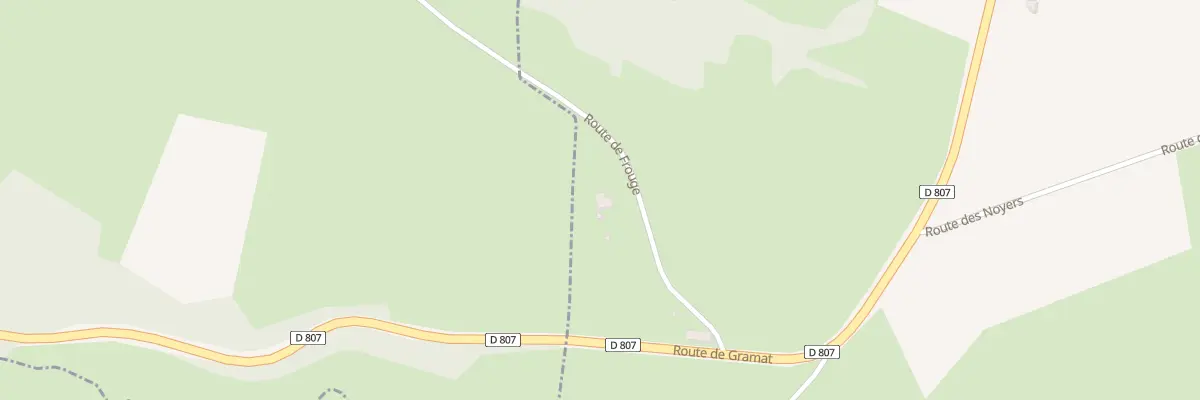 Plan du 151 Rte de Frouge à Autoire