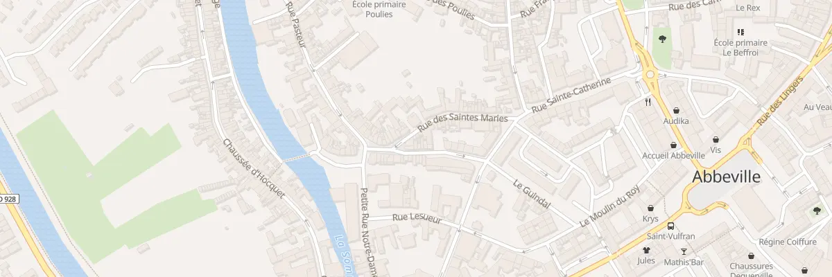 Plan du 29 Rue des Saintes Maries à Abbeville