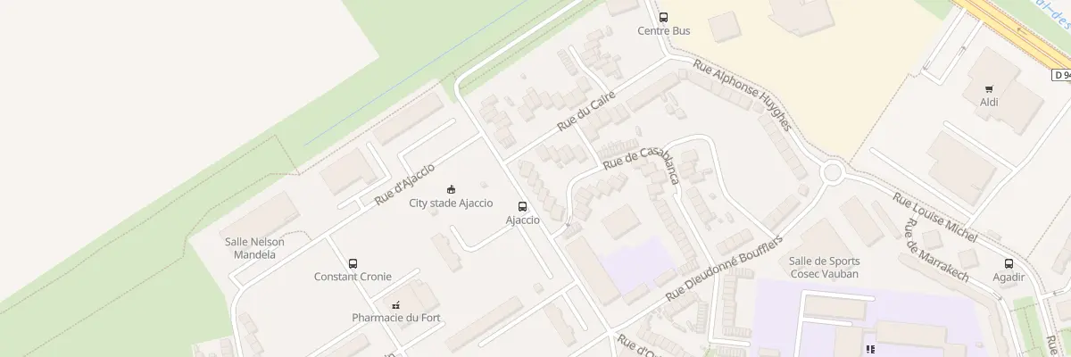 Plan du 10 Rue d’Ajaccio à Calais