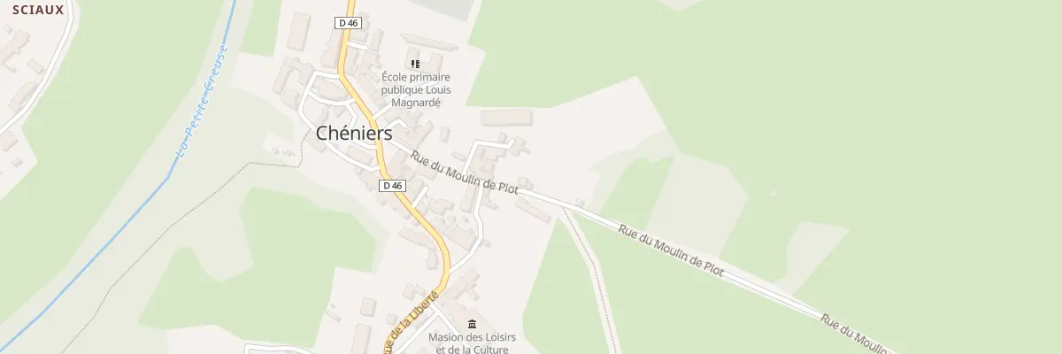 Plan du 11 Rue du Moulin de Piot à Chéniers