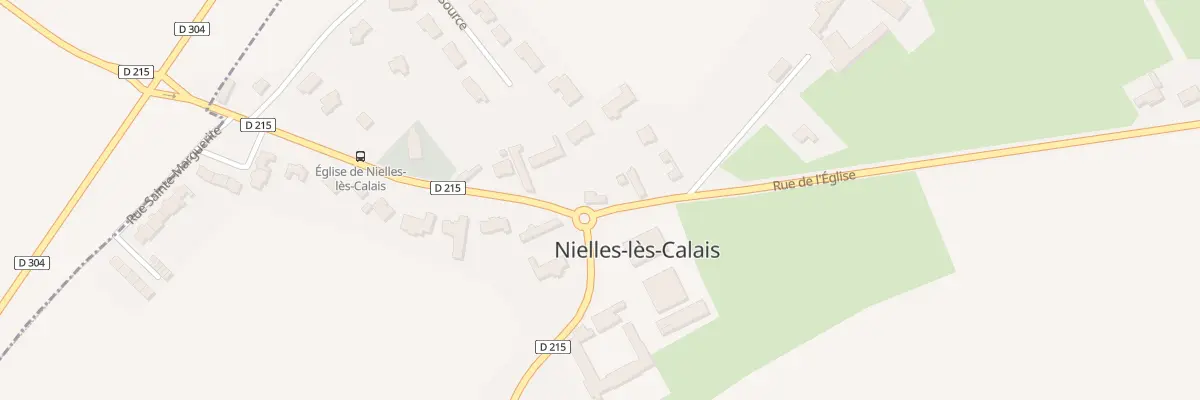 Plan du 84 Rue de l’Eglise à Nielles-lès-Calais