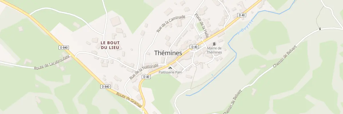 Plan du 5753F Rue Traversiere à Thémines