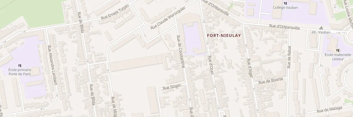Plan du 65 Rue de Constantine à Calais