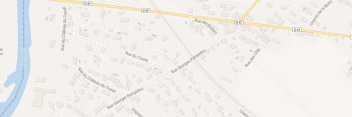 Plan du 2 Rue du Travet à Labastide-Saint-Georges