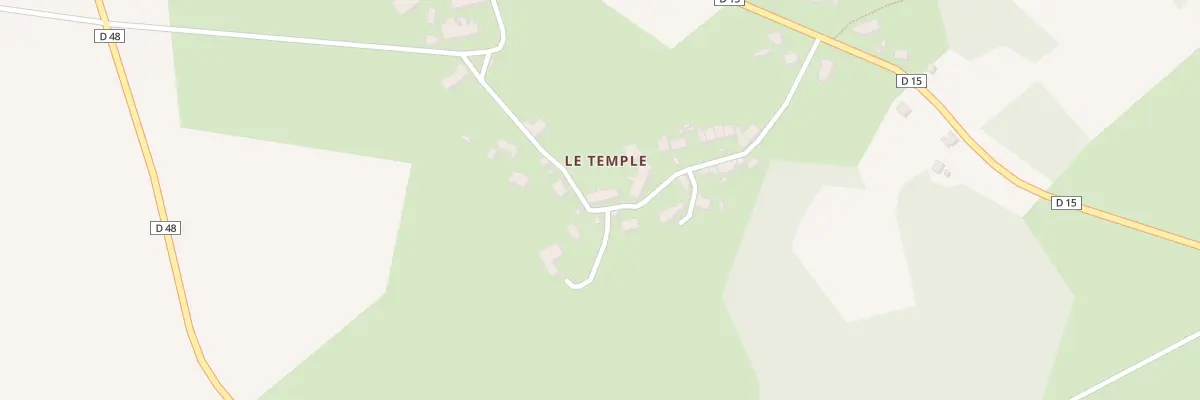 Plan du 11 Le Temple au Bourg-d’Hem