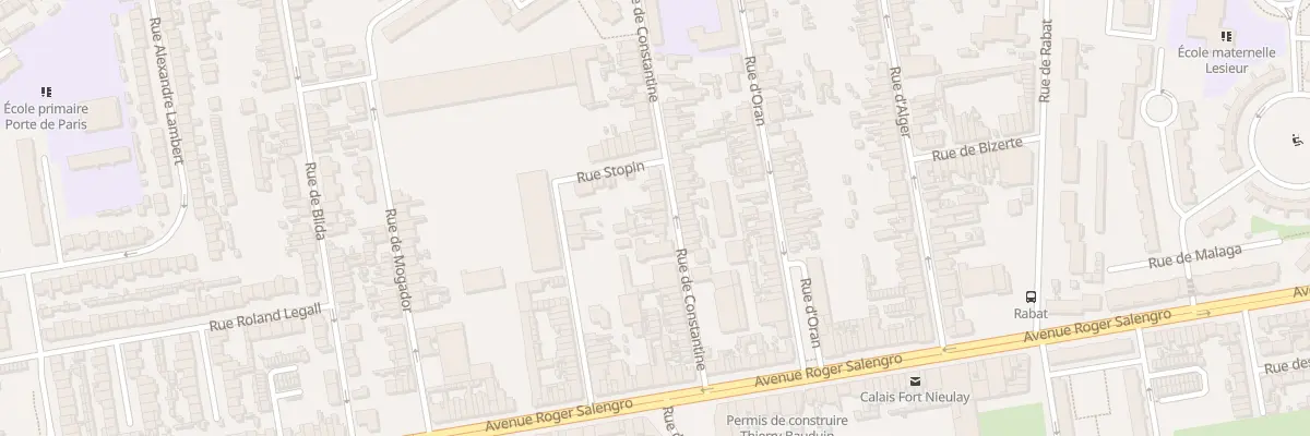Plan du 31 Rue de Constantine à Calais