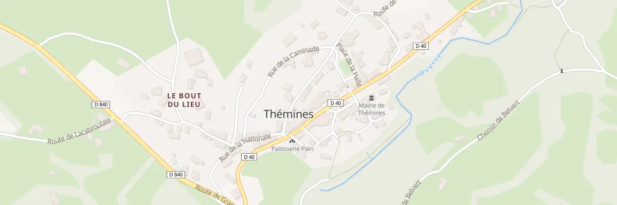 Plan du 6106F Themines à Thémines