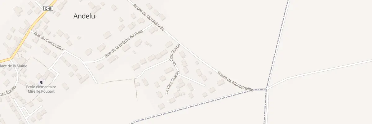 Plan du 24 Le Clos Guyon à Andelu